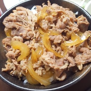 にんにく風味牛丼